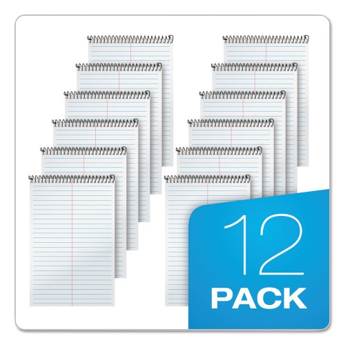 Tops Second Nature Recycled Notepads, Gregg Rule, Brown Cover, 80 White 6 X 9 Sheets
