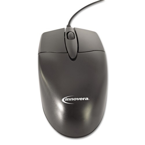 Innovera Mid-Size Optical Mouse, Usb 2.0, Left/Right Hand Use, Black