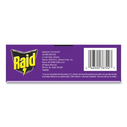 Raid Bed Bug Detector And Trap, 17.5 Oz Aerosol Spray, 6/Carton