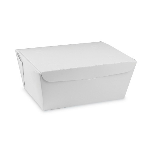 Pactiv Earthchoice Onebox Paper Box, 66 Oz, 6.5 X 4.5 X 3.25, White, 160/Carton