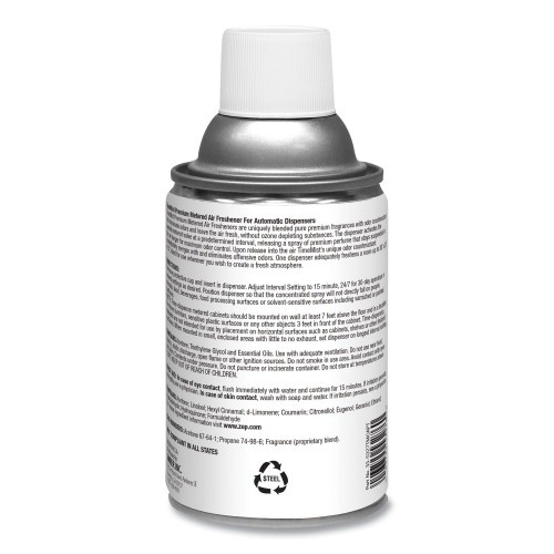 Timemist Premium Metered Air Freshener Refill, Lavender Lemonade, 5.3 Oz Aerosol, 12/Carton