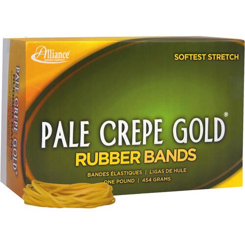 Alliance Rubber Pale Crepe Gold Rubber Bands - Size #18
