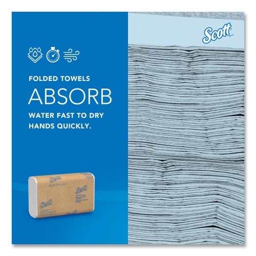 Scott Essential Multi-Fold Towels, 1-Ply, 8 X 9.4, White, 250/Pack, 16 Packs/Carton