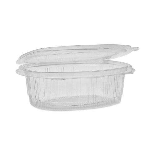 Pactiv Earthchoice Recycled Pet Hinged Container, 24 Oz, 7.38 X 5.88 X 2.38, Clear, Plastic, 280/Carton