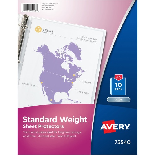 Avery® Standard Weight Sheet Protectors