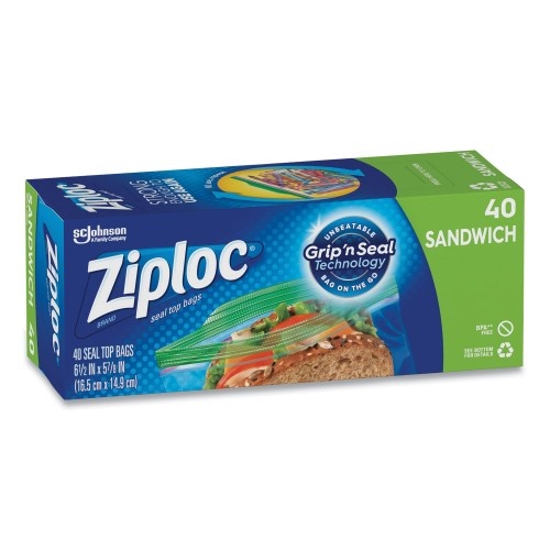 Ziploc Double Zipper Freezer Bags 7 34 x 7 Clear 38 Bags Per Box