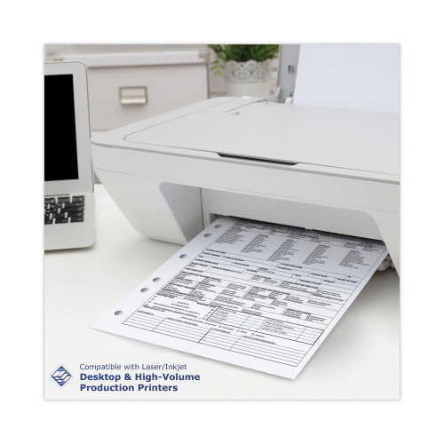 Printworks Professional Perforated And Punched Paper, 7-Hole Punched, 20 Lb Bond Weight, 8.5 X 11, White, 500/Ream