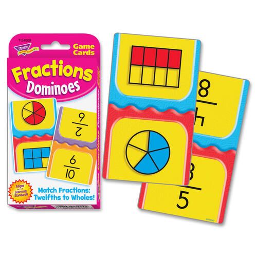 Trend Fractions Dominoes Challenge Cards Game