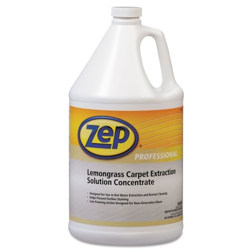 Zep Carpet Extraction Cleaner, Lemongrass, 1 Gal Bottle, 4/Carton