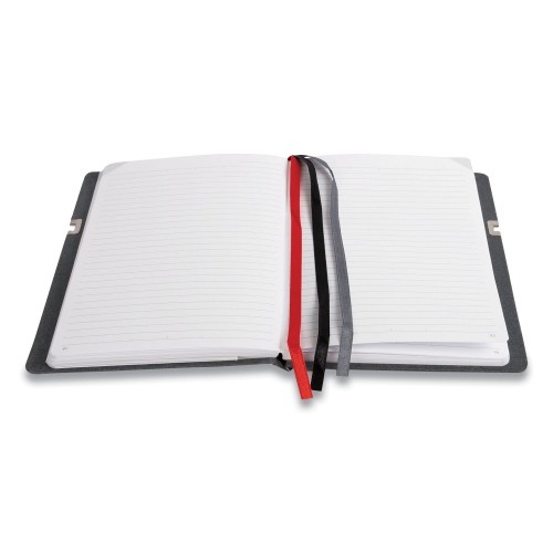 Tru Red Large Mastery Journal With Pockets, 1-Subject, Narrow Rule, Charcoal/Red Cover, 10 X 8 Sheets