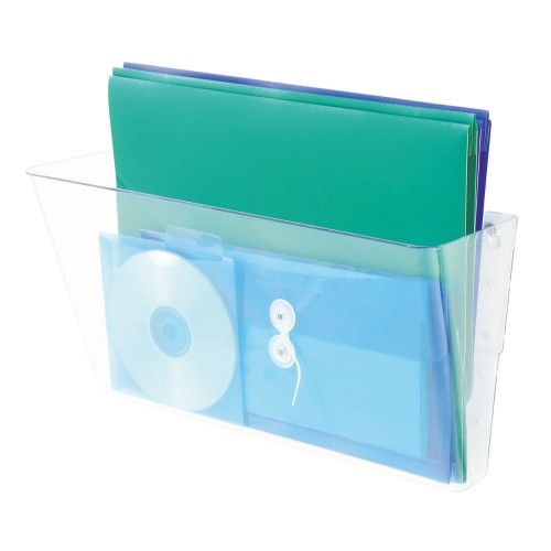 Deflecto Stackable Docupocket Wall File, Legal, 16 1/4 X 4 X 7, Clear