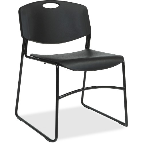 Lorell Heavy-Duty Bistro Stack Chairs - 4/Ct