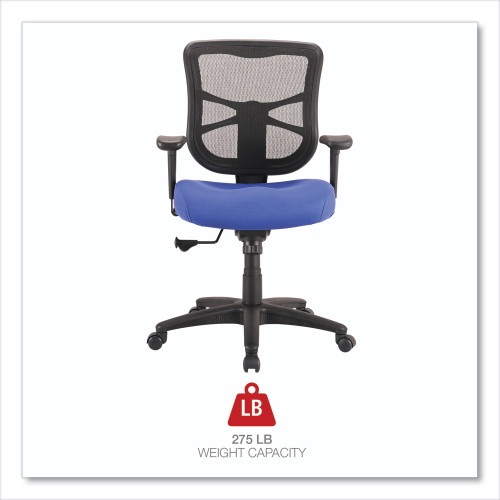 Alera Elusion Series Mesh Mid-Back Swivel/Tilt Chair, Supports Up To 275 Lb, 17.9" To 21.8" Seat Height, Navy Seat