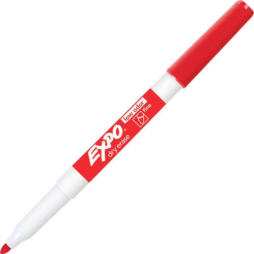 Low-Odor Dry-Erase Marker, Extra-Fine Bullet Tip, Black