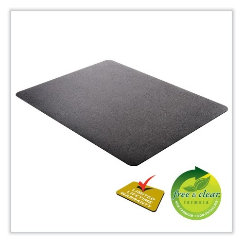 Deflecto Supermat Frequent Use Chair Mat For Medium Pile Carpet, 36 X 48, Rectangular, Black