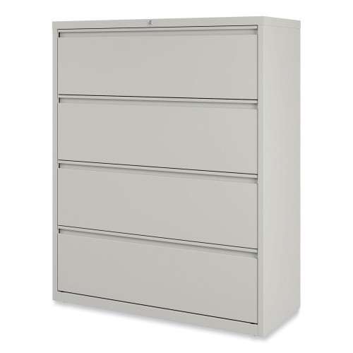 Alera Lateral File, 4 Legal/Letter-Size File Drawers, Light Gray, 42" X 18.63" X 52.5"