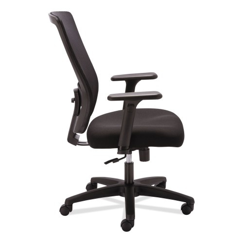 Alera Envy Series Mesh High-Back Swivel/Tilt Chair, Supports Up To 250 Lb, 16.88" To 21.5" Seat Height, Black
