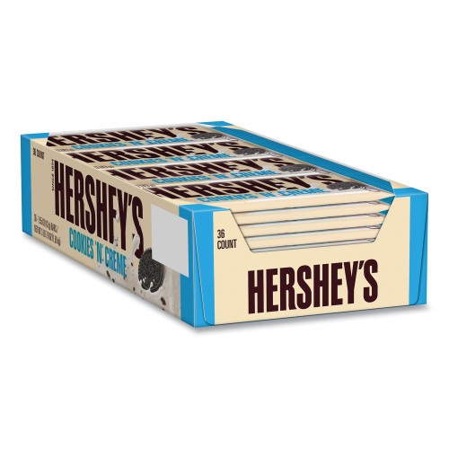 Hershey's Cookies 'N' Creme Candy Bar, 1.55 Oz Bar, 36 Bars/Carton, Ships In 1-3 Business Days