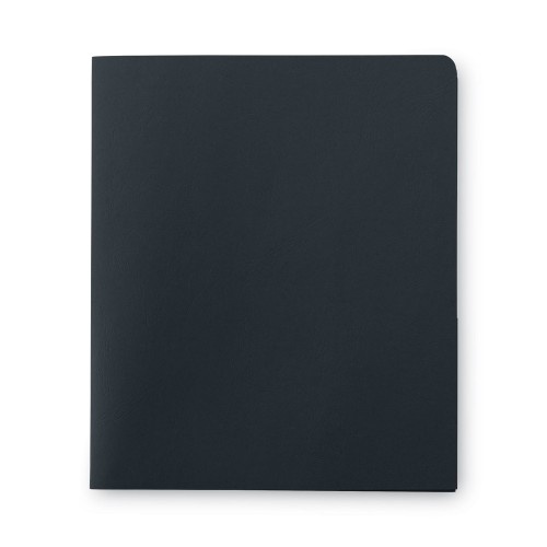 Smead Two-Pocket Folder, Textured Paper, 100-Sheet Capacity, 11 X 8.5, Black, 25/Box