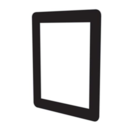 Deflecto Superior Image Window Display, 8 1/2 X 11 Insert, Clear/Black