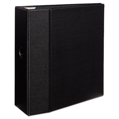 Avery Heavy-Duty Non-View Binder With Durahinge, Locking One Touch Ezd Rings And Thumb Notch, 3 Rings, 5" Capacity, 11 X 8.5, Black