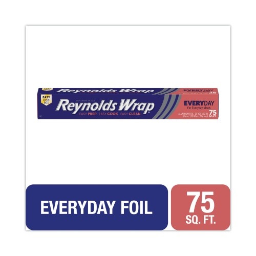 Reynolds Standard Aluminum Foil Roll, 12" X 75 Ft, Silver