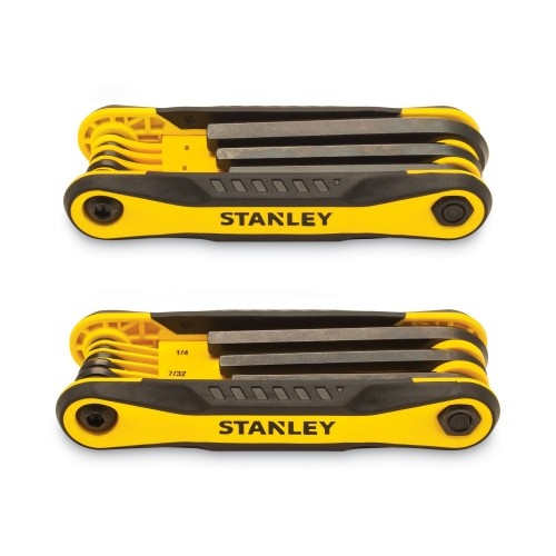 Stanley Folding Metric And Sae Hex Keys, 2/Pk