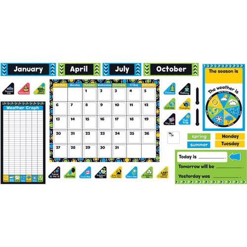 Trend Bold Strokes Calendar Bulletin Board Set