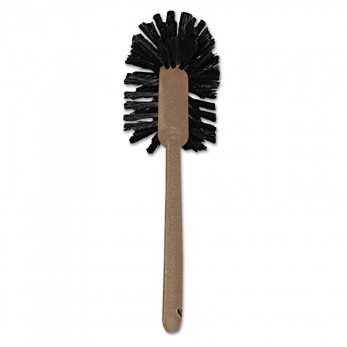 Rubbermaid Commercial Commercial-Grade Toilet Bowl Brush, 17" Handle, Brown
