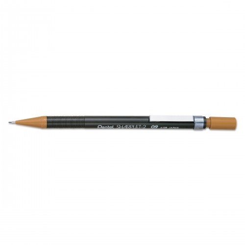 Pentel Sharplet-2 Mechanical Pencil, 0.9 Mm, Hb (#2.5), Black Lead, Brown Barrel