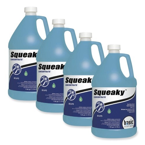 Betco Squeaky Concentrate Floor Cleaner, Characteristic Scent, 1 Gal Bottle, 4/Carton