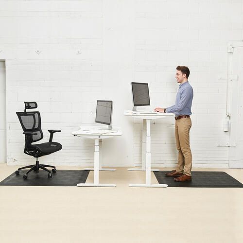Deflecto Ergonomic Sit-Stand Chair Mat For Multi-Surface