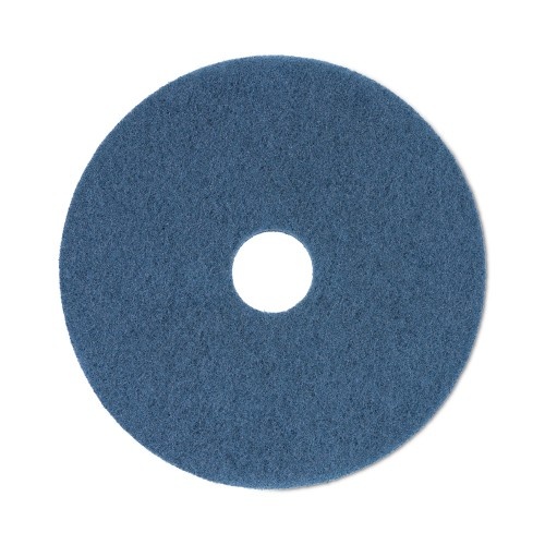Boardwalk Scrubbing Floor Pads, 20" Diameter, Blue, 5/Carton