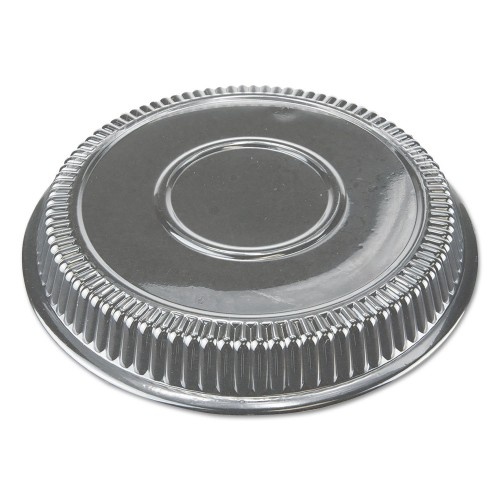 Durable Packaging Dome Lids For 9" Round Containers, 9" Diameter X 1"H, Clear, Plastic, 500/Carton
