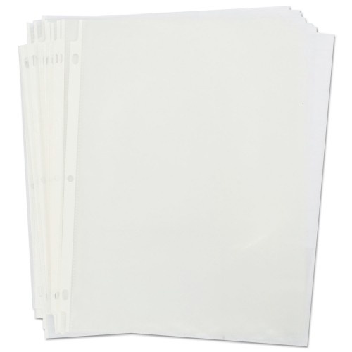 Universal Standard Sheet Protector, Standard, 8 1/2 X 11, Clear, Non-Glare, 100/Box