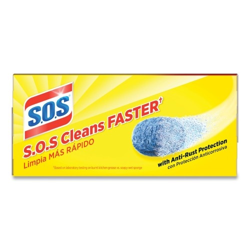 S.O.S. Steel Wool Soap Pad, 4/Box, 24 Boxes/Carton