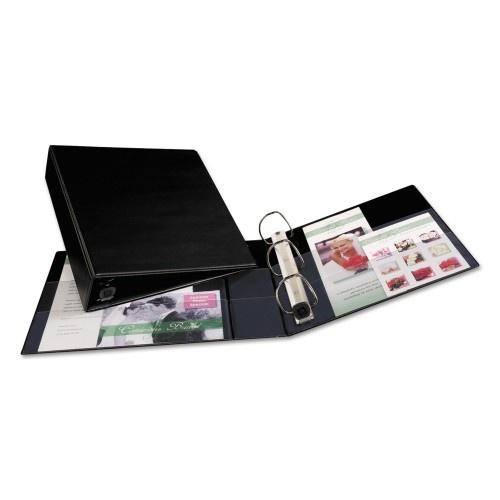 Avery Heavy-Duty Non-View Binder With Durahinge And One Touch Ezd Rings, 3 Rings, 2" Capacity, 11 X 8.5, Black