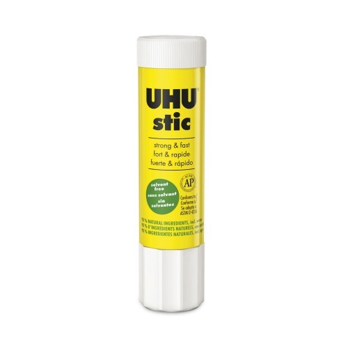 Uhu Stic Permanent Glue Stick, 0.74 Oz, Dries Clear