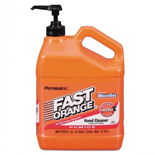 Fast Orange Pumice Hand Cleaner, Citrus Scent, 1 Gal Dispenser, 4/Carton