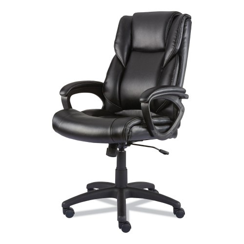 Alera Brosna Series Mid-Back Task Chair, Supports Up To 250 Lb, 18.15" To 21.77 Seat Height, Black Seat/Back, Black Base
