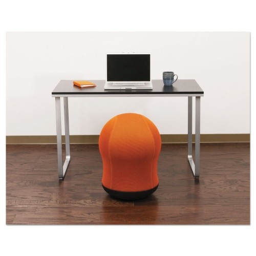 Safco Zenergy Swivel Ball Chair, Orange Seat/Orange Back, Black Base