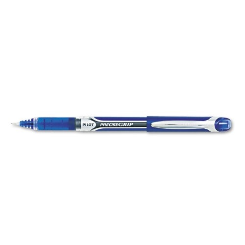 Pilot Precise Grip Roller Ball Pen, Stick, Bold 1 Mm, Blue Ink, Blue Barrel
