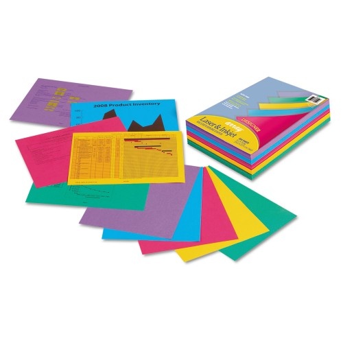 Pacon Array Colored Bond Paper, 24 Lb Bond Weight, 8.5 X 11, Assorted Designer Colors, 500/Ream