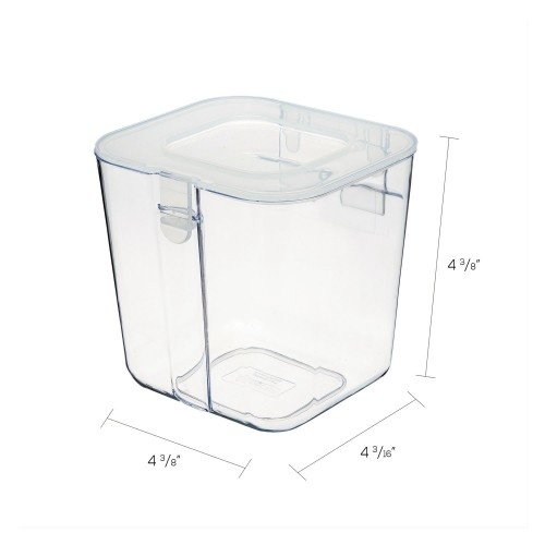 Deflecto Stackable Caddy Organizer Containers, Small, Clear