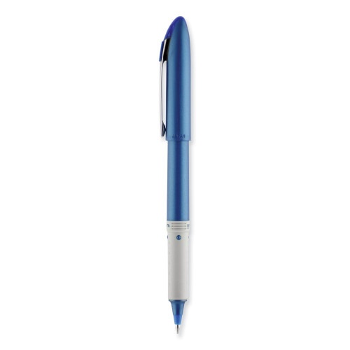 Uni-Ball Grip Roller Ball Pen, Stick, Fine 0.7 Mm, Blue Ink, Blue Barrel, Dozen