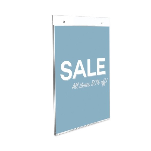 Deflecto Classic Image Wall-Mount Sign Holder, Portrait, 8 1/2 X 11, Clear
