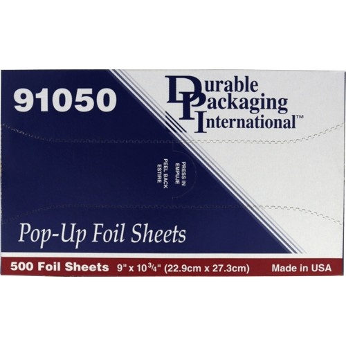 Boardwalk Standard Aluminum Foil Pop-Up Sheets, 9 x 10.75, 500/Box