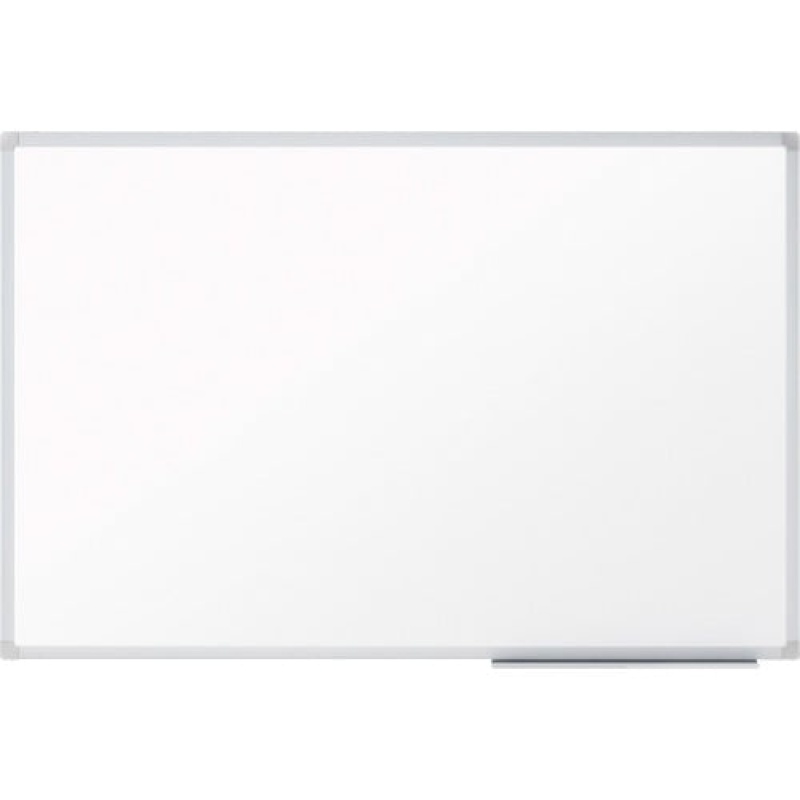 Mead Basic Dry-Erase Board 96.6" (8.1 Ft) Width X 48.6" (4.1 Ft) Height - White Melamine Surface - Silver Aluminum Frame - Durable, Marker Tray - 1 Each (85359)