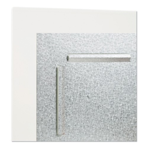 U Brands Floating Glass Dry Erase Board, 47 X 35, White