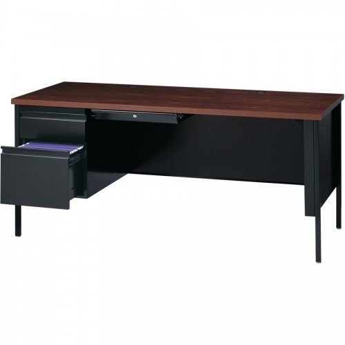 Lorell Fortress Series Left-Pedestal Desk